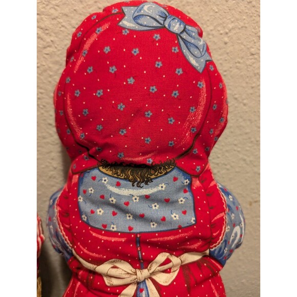 Vintage Cranston Print Works Cut & Sew Cloth Dolls Farmer Boy & Girl Pair 1970s - Picture 6 of 8